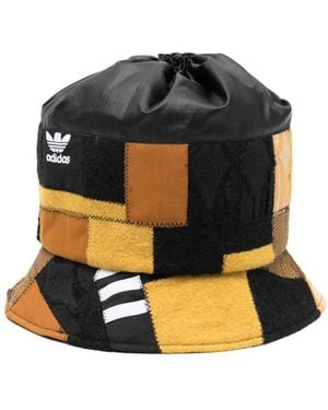 LABRUM LONDON X Adidas Patchwork Tie-Top Bucket Hat - Black