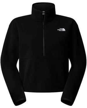 The North Face Glacier Fleece Zip-Neck Sweatshirt - Black