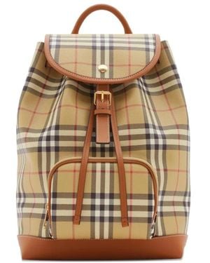 Burberry Mochila a cuadros - Neutro