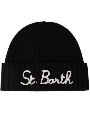 MC2 Saint Barth Bonnet Wengen À Broderie St. Barth - Black