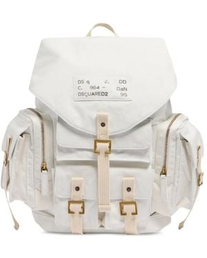 DSquared² D2 Cargo Backpack - White