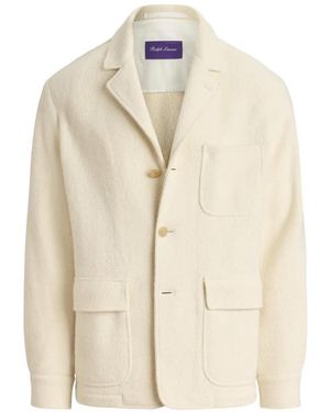 Ralph Lauren Three-Button Pocket-Detail Jacket - White