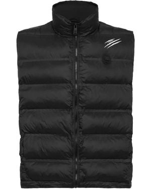Philipp Plein Chaleco acolchado reversible - Negro