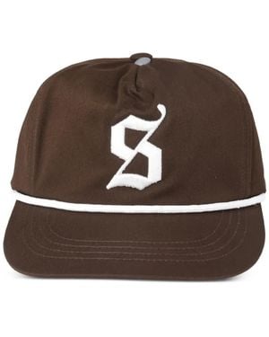 Stance Logo-Embroidered Rope-Trim Cap - Brown