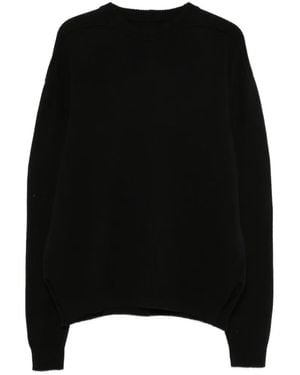 Rick Owens Jersey Con Cuello Redondo - Negro