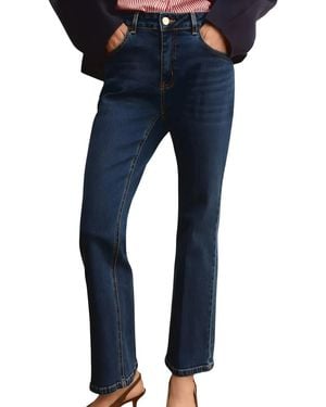 Marella Logo-Patch Straight-Leg Jeans - Blue