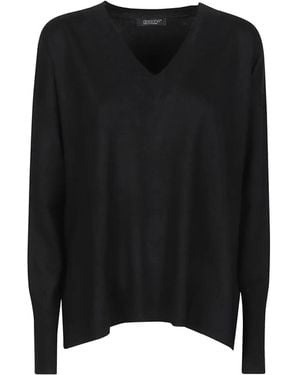 Aragona Pullover Mit V-Ausschnitt - Schwarz