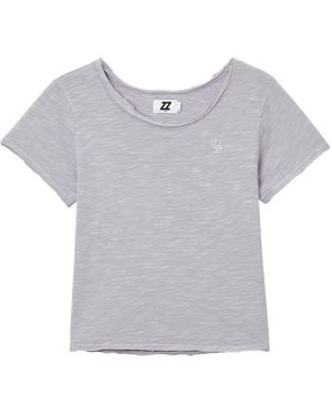 Izzue Scoop-Neck T-Shirt - Grey