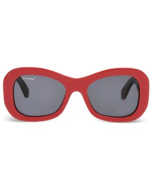 Off-White c/o Virgil Abloh Butterfly-Frame Sunglasses - Red