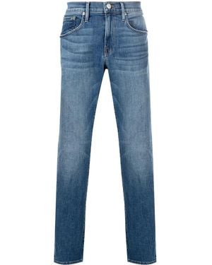 FRAME Straight-Leg Mid-Rise Jeans - Blue