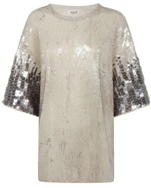 Aviu Sequin-Embellished T-Shirt - White