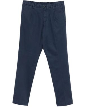 Corneliani Pantalon Ample À Pinces - Bleu