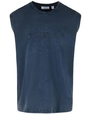 Off-White c/o Virgil Abloh Débardeur En Coton - Bleu