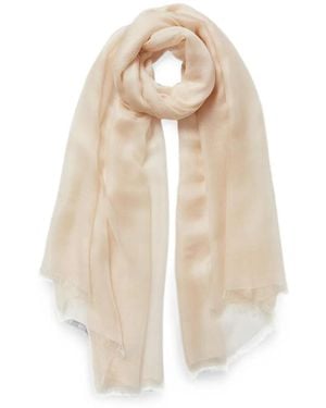 Jane Carr Cloud Frayed Scarf - White
