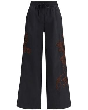P.A.R.O.S.H. 'Ricadi' Palazzo Trousers - Black