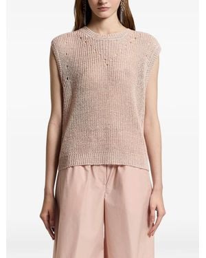 Peserico Grob Gestrickte Weste - Pink