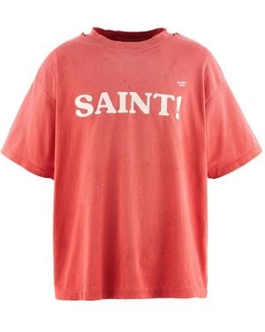 SAINT Mxxxxxx ロゴ Tシャツ - レッド