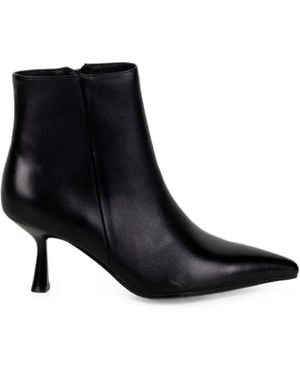 Bibi Lou Sakura Pointed-Toe Ankle Boots - Black