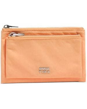 Bimba Y Lola Logo-Lettering Purse - Orange