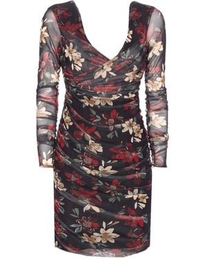 Mar De Margaritas Kleid mit Blumenmuster - Schwarz