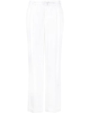 Ralph Lauren Stamford Linen Pleated Pants - White