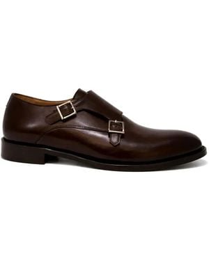Franzese Collection Silvio Berlusconi Double-Buckle Monk Shoes - Brown