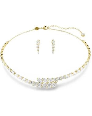 Swarovski Mesmera Crystal-Embellished Necklace And Earring Set - White
