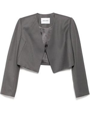 Low Classic Chaqueta Sin Cuello - Gris