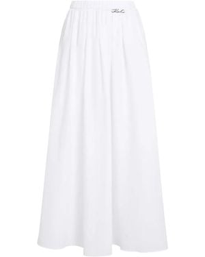 Karl Lagerfeld Gonna Lunga Dna - Bianco