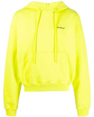 Off-White c/o Virgil Abloh Felpa Caravaggio Arrows Con Cappuccio - Giallo