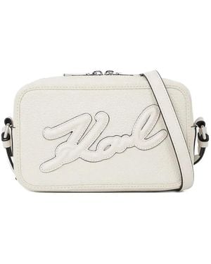 Karl Lagerfeld K/Skuare Cross Body Bag - White