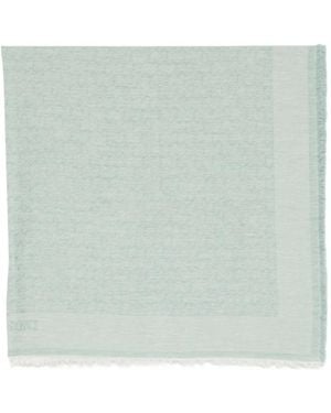 Missoni Zigzag-Knit Fringed Scarf - Green