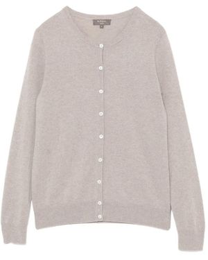 N.Peal Cashmere Olivia Cardigan - White