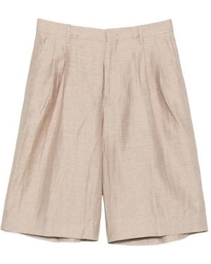 Tagliatore Shorts Mit Falten - Natur