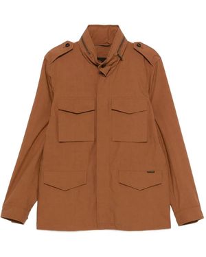 Moorer Denver Flap-pocket Jacket - Brown