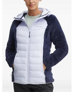 Columbia Fleece-Panelled Quilted Jacket - Blue