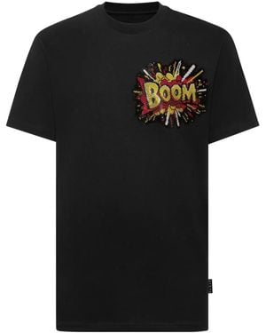 Philipp Plein ビーズ Tシャツ - ブラック