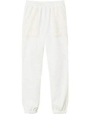 Twinset Knit Fleece Joggers - White