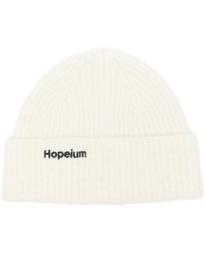 HOPEIUM Gorro De Canalé Con Logo Bordado - Blanco