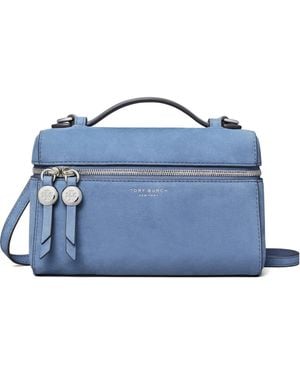 Tory Burch Romy Nubuck Tas Met Handvat - Blauw