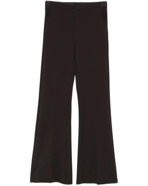 Imperial Pressed-Crease Flared Pants - Black