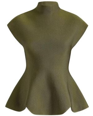 KHAITE Andra Knit-Top - Green