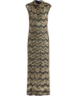 ilta All-Over Embroidered Dress - Green