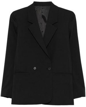 Bompard Blazer Doppiopetto Con Applicazione - Nero