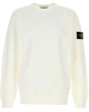 Stone Island Crew-Neck Sweatshirt - White