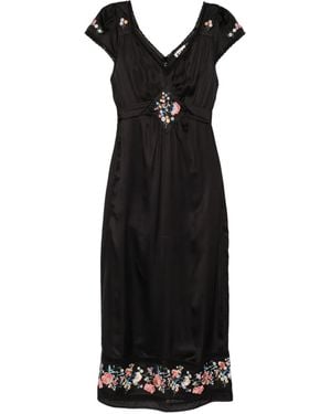 RIXO London Carey Midi Dress - Black