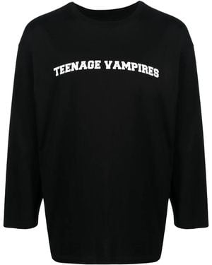 Liberal Youth Ministry Graphic-Print Jersey-Knit Sweater - Black