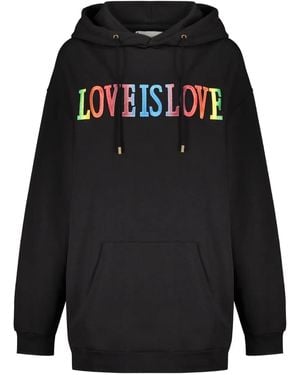 Alberta Ferretti コットン パーカー - ブラック