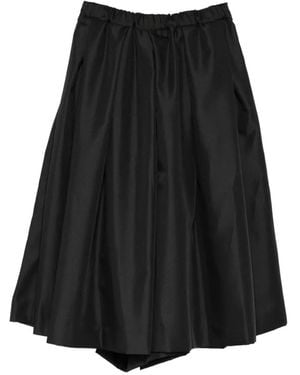 Comme des Garçons Pleated Midi Skirt - Black