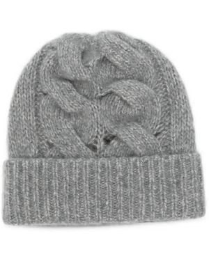 Lorena Antoniazzi Cable-Knit Beanie Hat - Gray